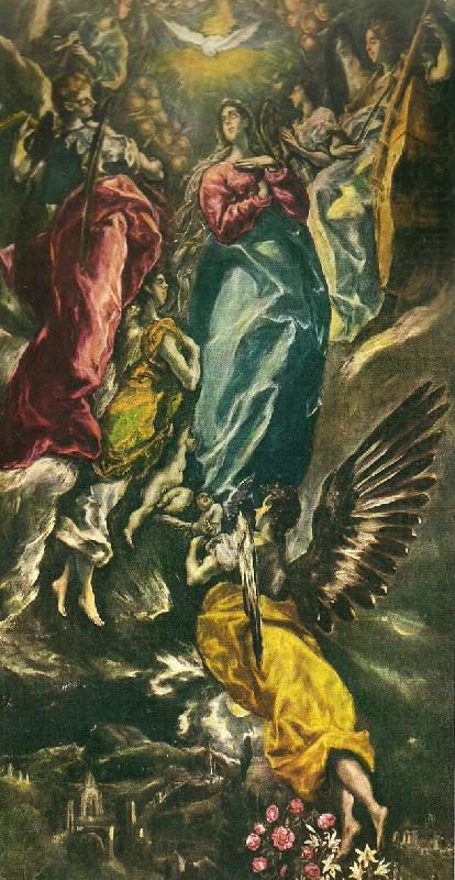 El Greco assumption of the virgin china oil painting image